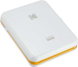KODAK スマホ用インスタントプリンター P300 ホワイト スクエアフォーマット Bluetooth接続 P300WH 国内正規品