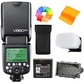 GODOX V860IIS カメラのフラッシュ 電池付き Sony DSLRカメラ用ストロボ GN60 2.4G TTLオートフラッシュ 1/8000s高速同期 並行輸入品