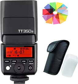 正規品 技適マーク付き日本語説明書付 Godox Thinklite TTL TT350S ミニカメラフラッシュ高速1 / 8000s GN36 ソニーミラーレス DSLR カメラ A77II A6000 A6500 RX10 シリーズ 並行輸入品