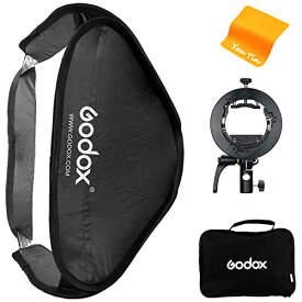 GODOX 60x60cm折りたたみ式ソフトボックス GODOX S2 フラッシュブラケットBowensマウント付き フラッシュスピードライトスタジオ撮影用 (SGUV6060) 並行輸入品