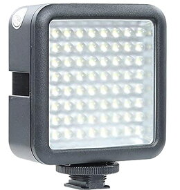 Godox 撮影機材 照明 LED 64 ビデオライト 補助照明 撮影用ライト 輝度 調整可能 単三電池 4本 複数台増設可能 動画 撮影 Nikon Canon用 並行輸入品