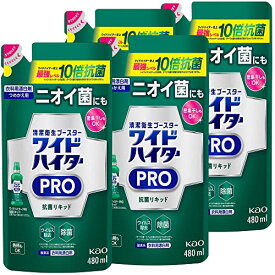 まとめ買い ワイドハイター PRO 抗菌リキッド 詰め替え480ml 4個