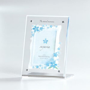 【在庫限り30%OFF】suyarin すやりん 【アクリルフォトスタンド 4角 (Sサイズ)(Mサイズ)】 ブルー ピンク パープル