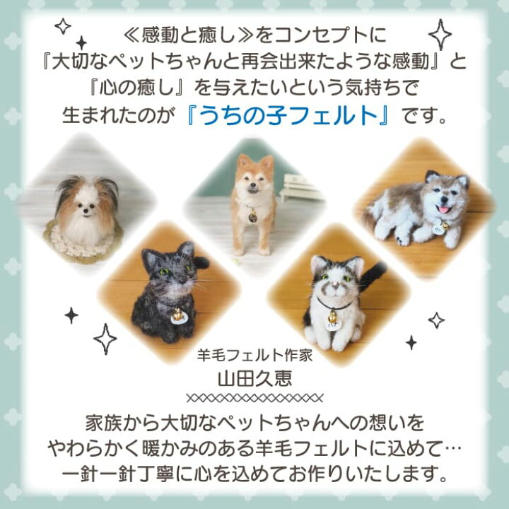 楽天市場】【プレゼント付き】羊毛フェルト うちの子フェルト mini 