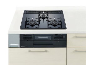 ガスコンロ ハーマン製（Panasonic）QSEW32T6W　ガラストップ　両面焼きグリル　幅60cm