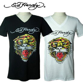 【★ポイント5倍＆10%OFFクーポン★5月27日12:00～5月31日23:59迄】エドハーディー Tシャツ メンズ Ed Hardy タイガー TIGER 虎 M02TCHB091 エド・ハーディー edhardy タトゥー