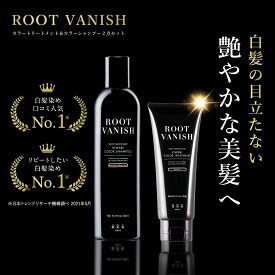 白髪染め2点セット カラートリートメント & カラーシャンプー セット 無添加 白髪 ヘアマニキュア 生え際 白髪隠し きわび 白髪かくし キワビ 白髪用 ブラック ダークブラウン 綺和美 白髪ケア ノンシリコン 頭皮に優しい セルフカラー 敏感肌用 ジアミンフリー