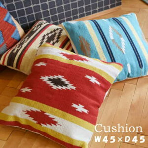 クッション TTC-340 座布団 お昼寝クッション 中綿入り 背もたれクッション 北欧 おしゃれ 西海岸 ベッド ソファ リビング 正方形 スクエア カラフル カジュアル フロアクッション ソファクッ