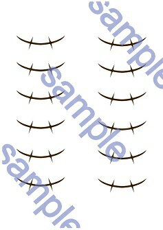 楽天市場 One Piece ワンピース ルフィ 顔の傷 コスプレ用タトゥーシール ｋｍｈ商会