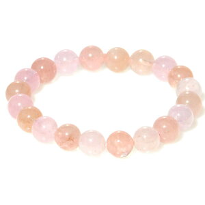 最高級AAA 透明感の高いピンクアクアマリン 10mm ブレスレット 【15cm 16.5cm 18cm】【4月 誕生石】モルガナイト 藍玉 緑柱石 数珠 念珠 天然石 パワーストーン レディース メンズ ジュエリー アク