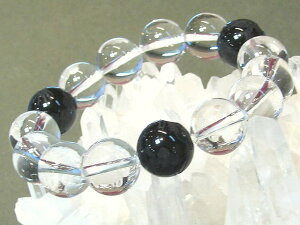 青龍オニキス&AAA 水晶 14mm 飛翔ブレスレット【4月 誕生石】【15cm 16.5cm 18cm 20cm 22cm 】最強青龍 強運 冷静沈着 知性  数珠 念珠 天然石 パワーストーン レディース メンズ ジュエリー ア