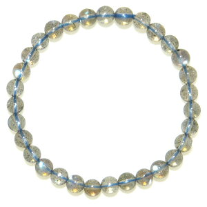 宝石級AAA ブルー ラブラドライト 6mm ブレスレット【15cm 16.5cm 18cm 20cm】癒し 銀河 直感力 天然石 数珠 アクセサリー ジュエリー メンズ レディース