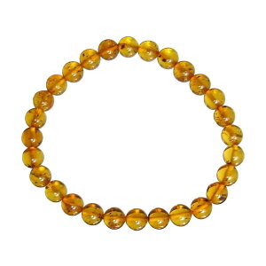 天然琥珀バルティックアンバー 6mm ブレスレット 【15cm 16.5cm 18cm】【6月 誕生石】琥珀 数珠 念珠 抱擁 長寿 繁栄 天然石 パワーストーン レディース メンズ ジュエリー アクセサリー