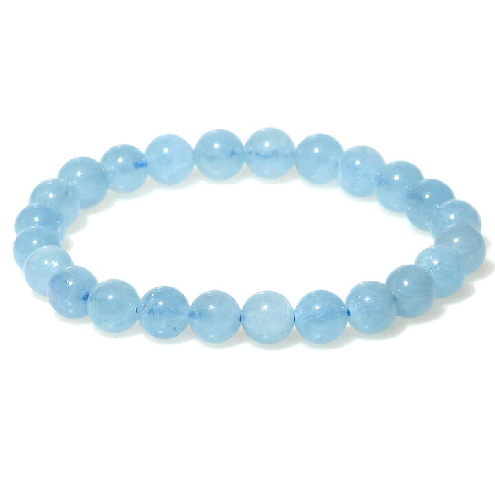 楽天市場】ミルキーアクアマリン 8mm ブレスレット 【15cm 16.5cm 18cm 