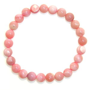 AAA ピンクオパール 8mm ブレスレット【15cm 16.5cm 18cm】【10月 誕生石】愛の石「キューピットストーン」 希望 無邪気 友情 浄化 健康 リズム ギフト 数珠 念珠 天然石 パワーストーン レディース