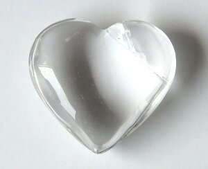 お部屋に!大きめハートの水晶 58mm×59mm×22mm【4月 誕生石】クリスタル クォーツ 浄化 数珠 念珠 天然石 パワーストーン レディース メンズ ジュエリー アクセサリー