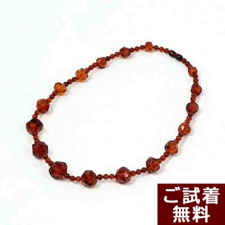 楽天市場】琥珀 ネックレス チェリーレッドアンバー 赤 多面カット 
