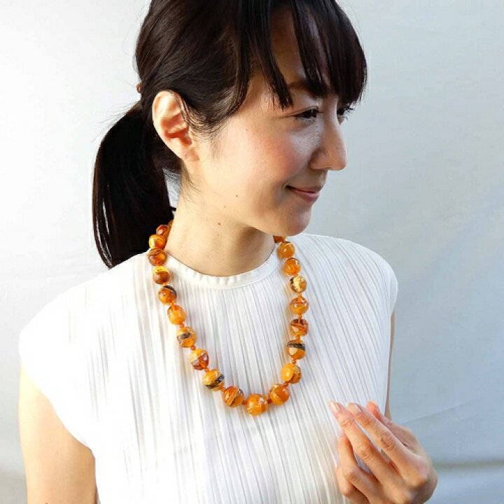 楽天市場】ロイヤルアンバー 琥珀ネックレス ロイヤルアンバー 琥珀  