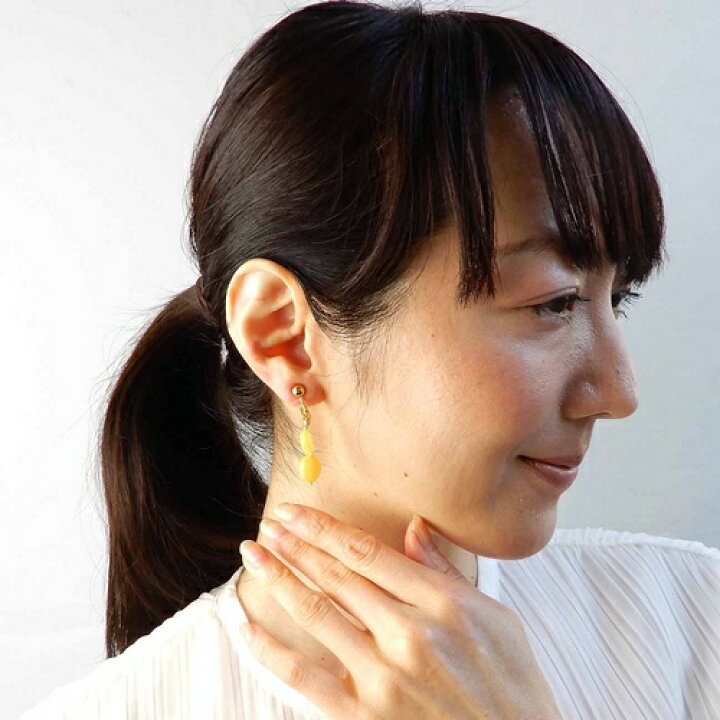楽天市場】＼最大30％OFFクーポン／琥珀 イヤリング 琥珀 ピアス 