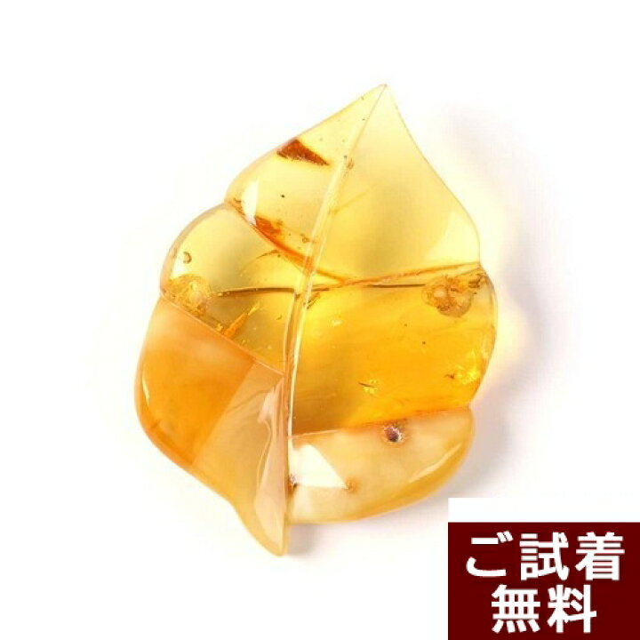 楽天市場】＼最大30％OFFクーポン／化石 虫入り琥珀ブローチ イエロー 