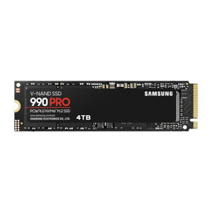 Samsung 990 PRO 4TB PCIe Gen 4.0 x4 (ő]x 7,450MB/b) NVMe M.2 (2280)  SSD MZ-V9P4T0B-IT/EC Kۏؕi