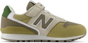 ニューバランス キッズスニーカー YV996 現行モデル ゴム紐 マジックテープ 男の子 女の子 TE3(BEIGE/GREEN) 21.5 cm M