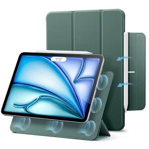 ESR iPad Air 11�C���` �P�[�X M4/M3/M2 2026/2025/2024 iPad Air ��5/4���� 2022/2020 iPad Pro 11�C���` 2018 �Ή� �}�O�l�b�g�z�� �O�܂�X�^���h �X�����݌v Pencil