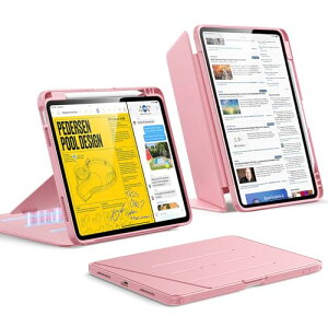 ESR iPad Air 11�C���` �P�[�X M4/M3/M2 2026/2025/2024 iPad Air ��5/4���� 2022/2020 �Ή� �y�����[ �O�܂�X�^���h �c���Ή� ���p�x���� �ϏՌ� �S�ʕی� �I�[�g�X���[�v Pencil P