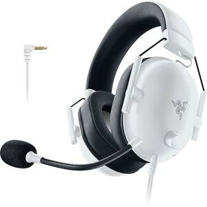 Razer ���C�U�[ BlackShark V2 X Special White Edition �Q�[�~���O�w�b�h�Z�b�g �z���C�g �L�� 3.5mm�A�i���O 7.1ch�T���E���h �����Z�p�̗p50mm�h���C�o�[ �m�C�Y�L�����Z�����O �� PC PS5