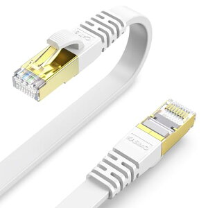KASIMO LAN�P�[�u�� 50m �����P�[�u�� CAT8 �J�e�S���[8 ������ 40Gbps/2000MHz �t���b�g�P�[�u�� �L��lan�P�[�u�� �C�[�T�l�b�g�P�[�u�� wi-fi�P�[�u�� �ܐ܂�h�~ ��d�V�[���h CAT8���� �p�\�R�� ���f