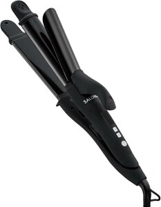 SALONIA �T���j�A 2WAY �X�g���[�g �J�[�� �w�A�A�C���� �R�e 32mm SL-002AB �u���b�N
