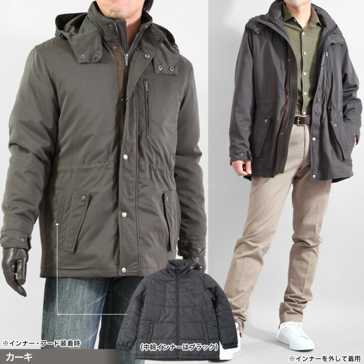 楽天市場 3wayジャケット フード着脱可能 ピーチ起毛アウター メンズ アウトドア メンズスーツｋｏｋｕｂｏ