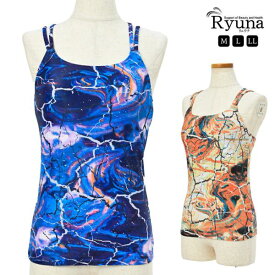 水陸両用 ブラトップ フィットネス キャミソール カップ付き レディース ヨガ ランニング ピラティス ホットヨガ ウェア トップス単品 女性 Ryuna リュウナ CAM04-K