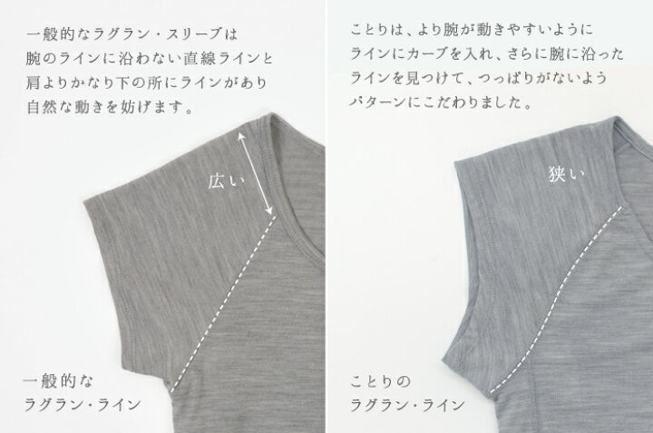 楽天市場】「フレンチ袖インナーシャツ」(極薄ウール/レディース)【 M  