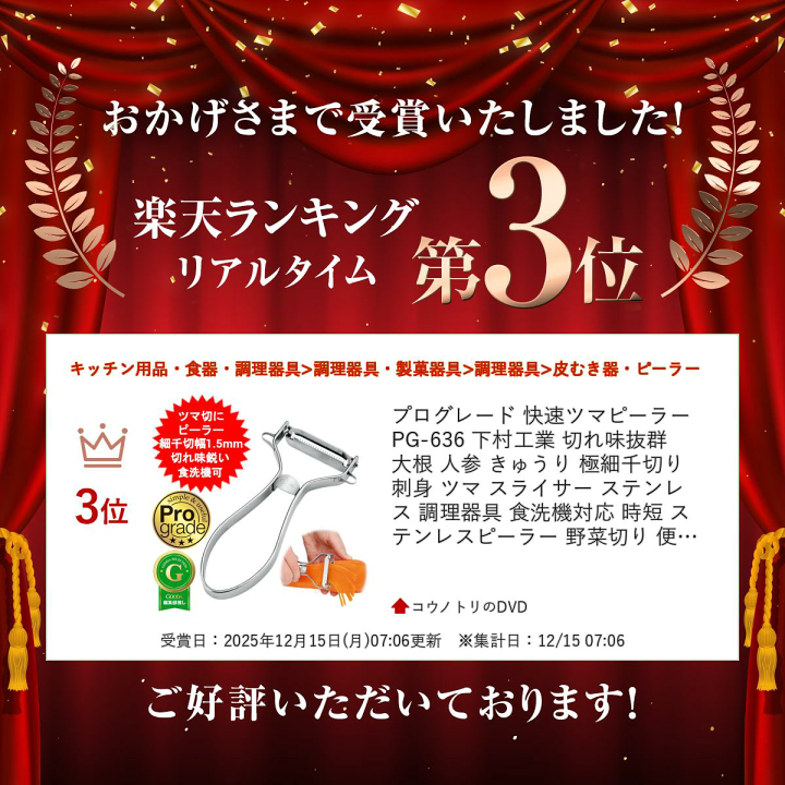 楽天市場】プログレード 快速ツマピーラー PG-636 下村工業 切れ味抜群