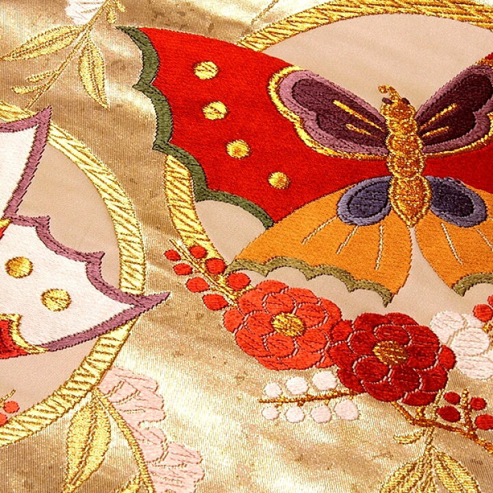 楽天市場】【訳あり】「老舗 京都西陣織：藤原織物謹製」 吉祥蝶柳紋  