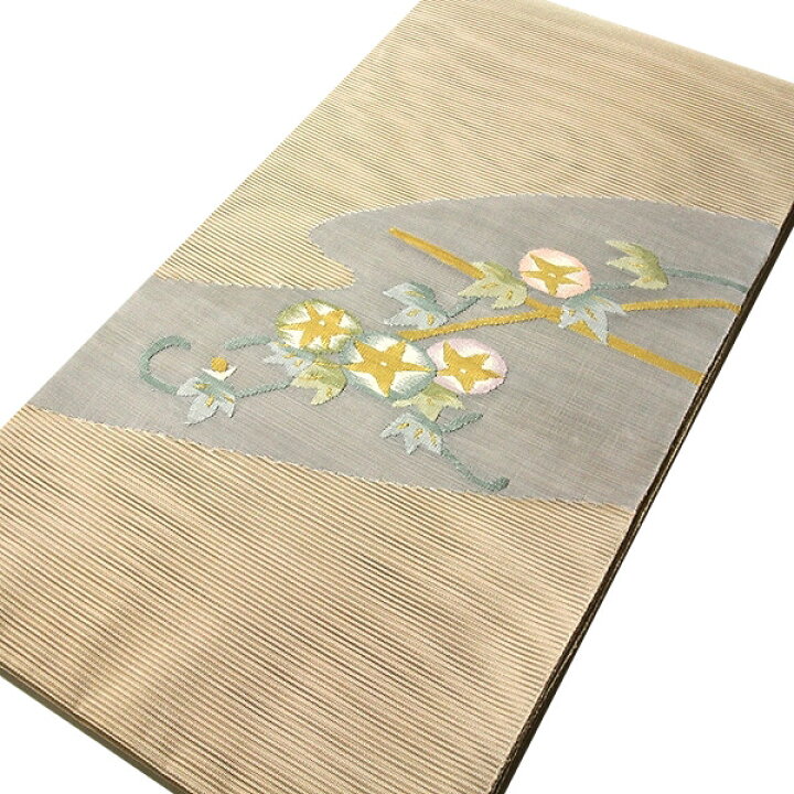 楽天市場】アサガオ 朝顔模様 涼しげでオシャレな 生成り色 夏物 絽 