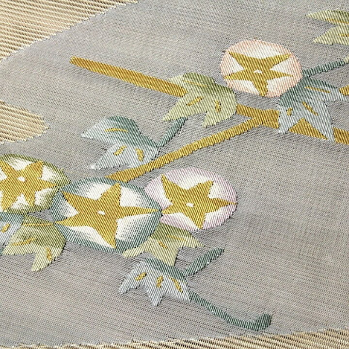 楽天市場】アサガオ 朝顔模様 涼しげでオシャレな 生成り色 夏物 絽 