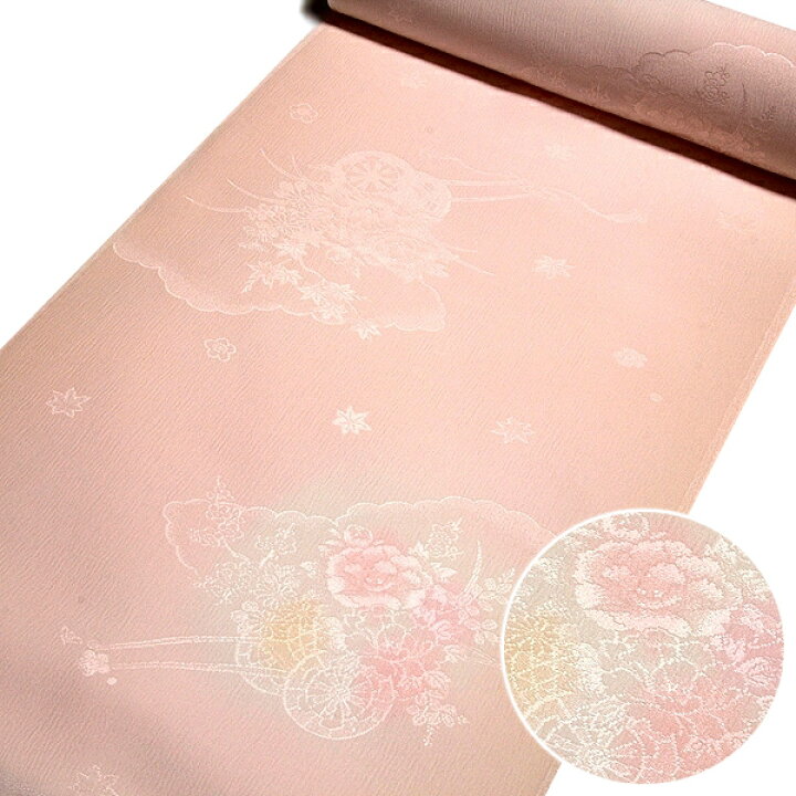 楽天市場】【訳あり】丹後ちりめん生地 正絹 長襦袢 花車柄 ボカシ染め  