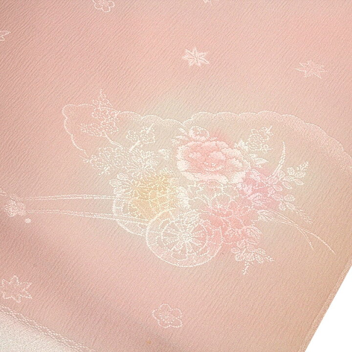 楽天市場】【訳あり】丹後ちりめん生地 正絹 長襦袢 花車柄 ボカシ染め  