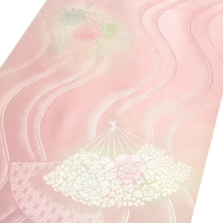 楽天市場】美しいボカシ染め 扇面柄 花模様 正絹 長襦袢 反物 : 和 