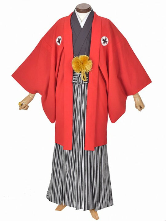 楽天市場 レンタル 紋付袴 赤紋付 かっこいい袴 成人式袴 卒業式袴 結婚式袴 派手紋付 袴レンタル 男性袴 送料無料 フルセットレンタル 足袋プレゼント レンタル衣裳京なごみ楽天市場店