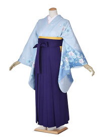 【レンタル】袴 レンタル レンタル袴 卒業 女 袴セット 先生袴 小学校 大学 短大 専門学校 貸衣裳 フルセット 卒業式袴 水色 155cm~160cm 人気 新品足袋プレゼント かわいい 前撮り 晴れ着 お祝い着 素敵な袴 安心 特別な 往復送料無料