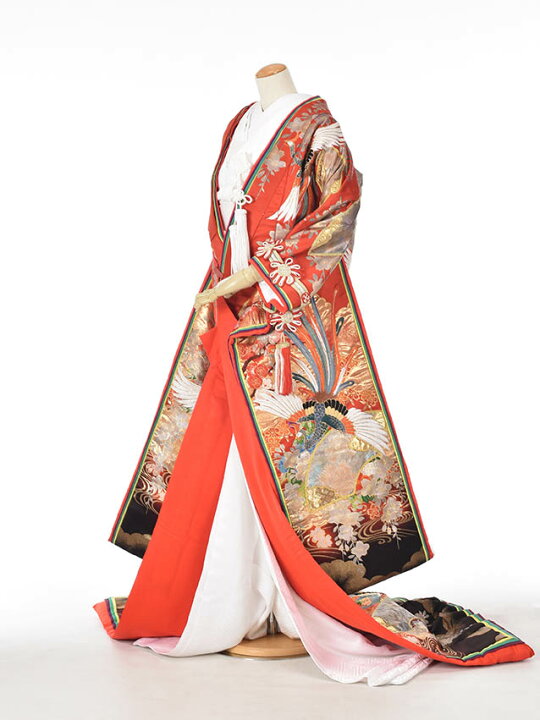 楽天市場 レンタル 色打掛 花嫁衣裳 和装 神社挙式 結婚式 打掛 披露宴 赤 八重重ね フォトウエディング 金 和婚 フルセットレンタル 和装前撮り 往復送料無料 7日間レンタル レンタル衣裳京なごみ楽天市場店