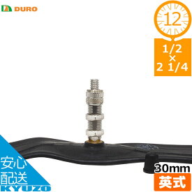 DURO 自転車用チューブ 12 1/2×2 1/4 EV 48mm チューブ 12インチ 英式 イングリッシュバルブ デューロ タイヤチューブ 自転車の九蔵