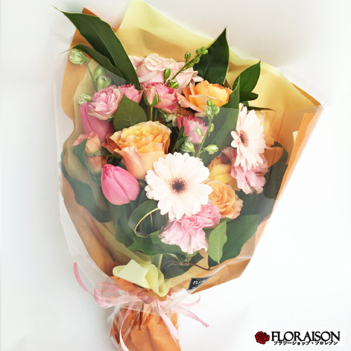 楽天市場 冷蔵便でお届け 季節の花のおまかせ花束 5000円 ロングブーケ 誕生日 結婚記念日 送別会 ホワイトデー お返し ナチュラルブーケ 優しい 女性 お母さん 送料無料 花 雑貨フロレゾン