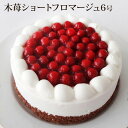 ＊6号＊木苺 ショート フロマージュ（おのし・包装・ラッピング不可）最短翌日お届け対応：正午12：00受付まで！当日発送／日祝発送休み／非対応商品ご一緒にご注文⇒翌日お届け不可 誕生日 バースデー ケーキ ショートケーキ チーズケーキ 送料無料