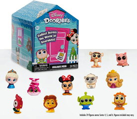 ディズニー ドアラブル ビレッジピークパック フィギュア 24個 Disney Doorables Village Peek Pack シリーズ4、5、6 ミッキー ミニー プリンセス トイストーリー ライオンキング ダンボ ねこ ディズニーシリーズ 人形 おもちゃ アドベントカレンダー 誕生日 クリスマス