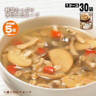 カゴメ野菜たっぷりスープ「きのこのスープ160g」×30袋セット（KAGOME 非常食 保存食 長期保存 レトルト…