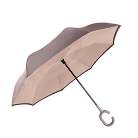 傘 水濡れ防止 水滴が内側になる傘 クラックス リバースアンブレラ 60cm バイカラー くすみカラー おしゃれ
